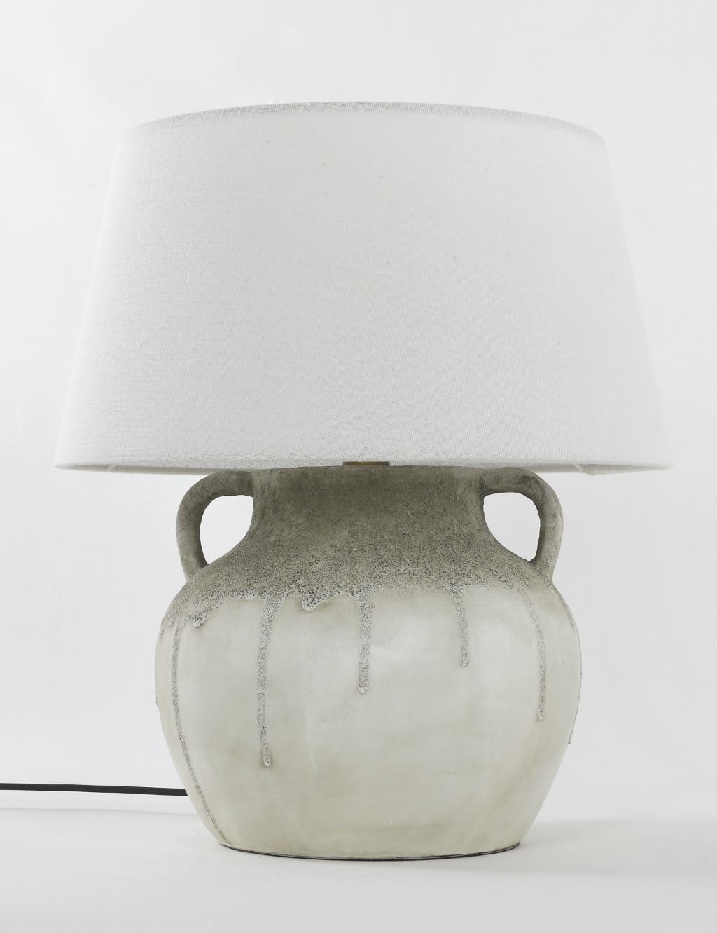 Ceramic Drip Handle Table Lamp M S X Fired Earth M S
