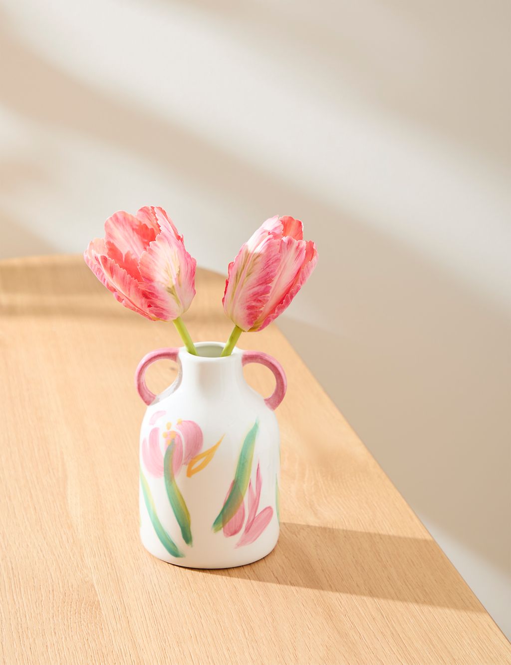 Ceramic Glazed Floral Vase 3 of 3