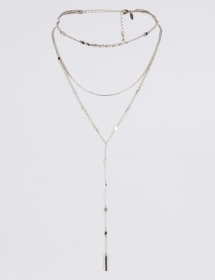 Chain Drop Choker Necklace Image 1 of 2