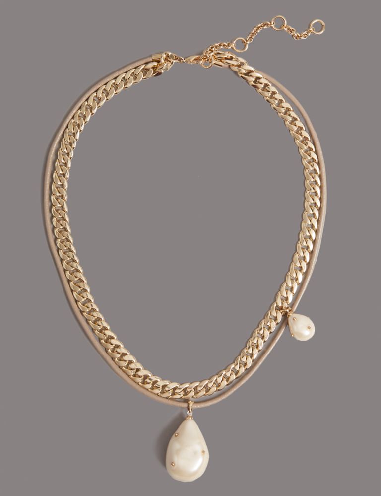 Chain Pearl Necklace 1 of 1