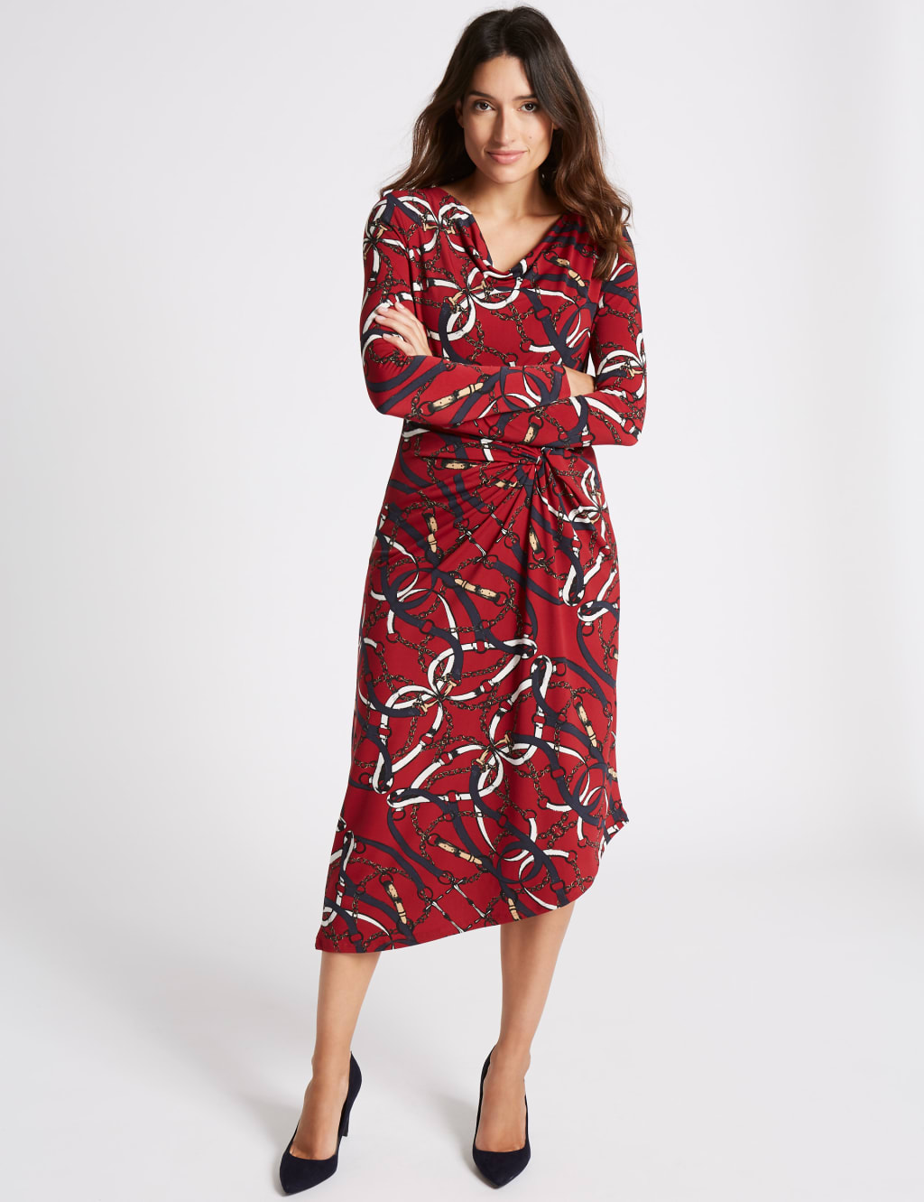 Chain print bodycon dress new arrivals