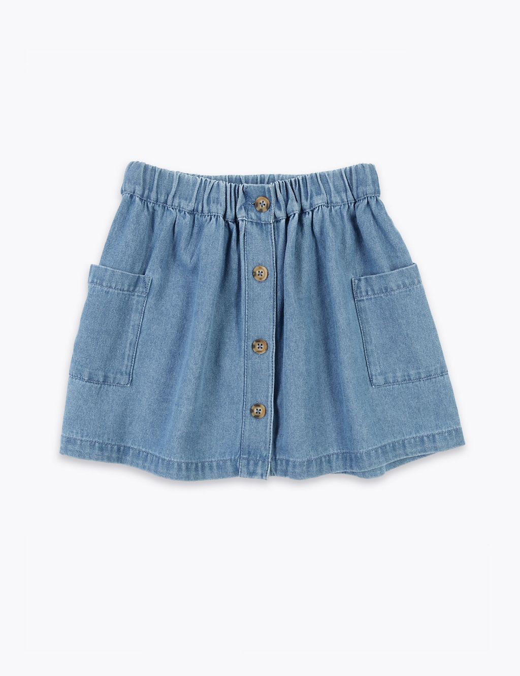 Chambray Button Up Skirt (2-7 Years) 1 of 5