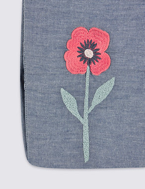 Chambray Floral Print Nappy Tidy Image 2 of 3