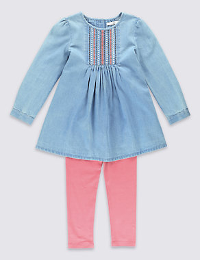 Chambray Outfit with StayNEW™ (1-7 Years) Image 2 of 3