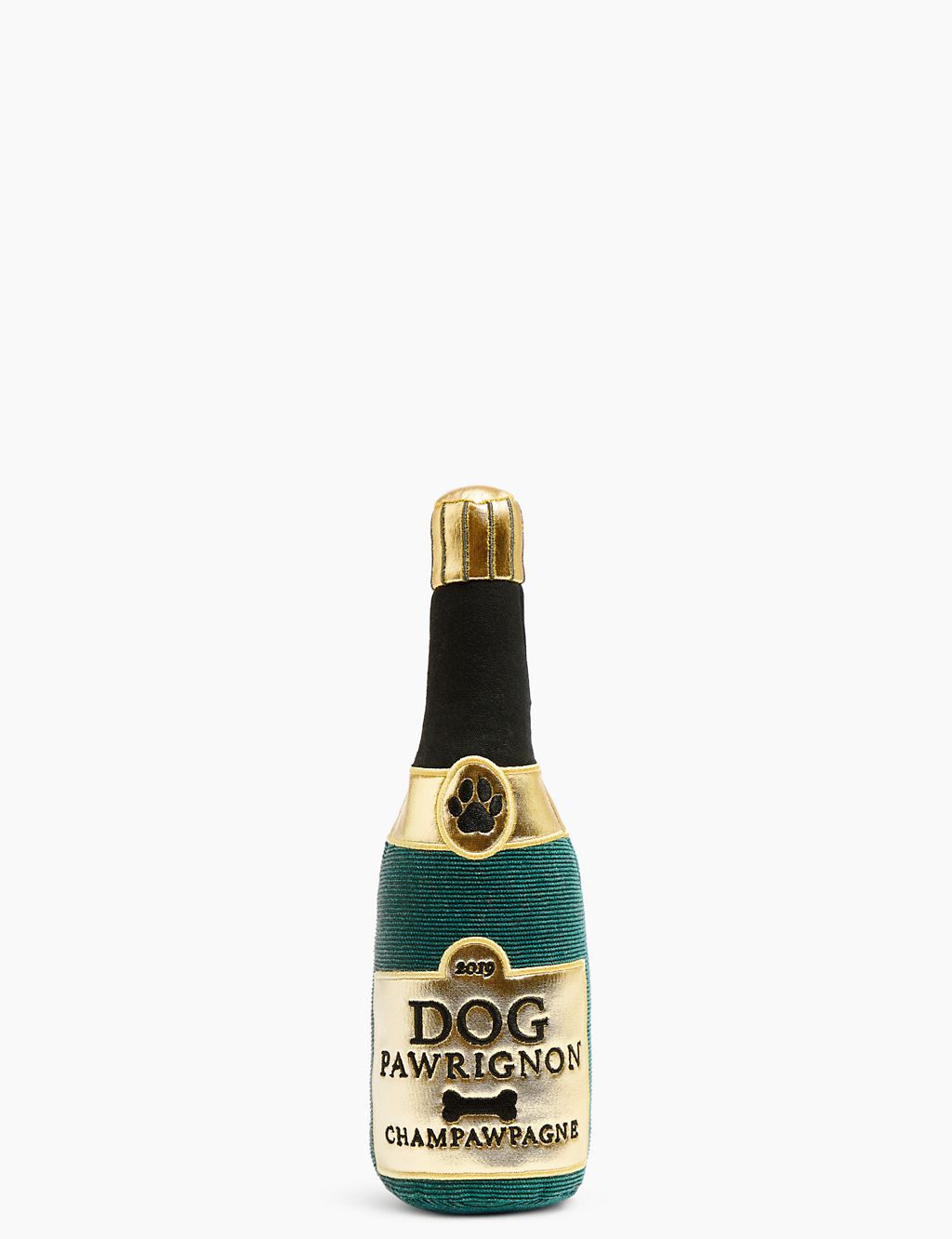 Champagne Bottle Dog Toy 3 of 3