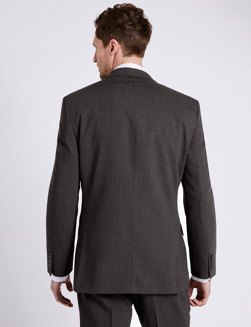 Charcoal Checked Slim Fit Jacket 6 of 7