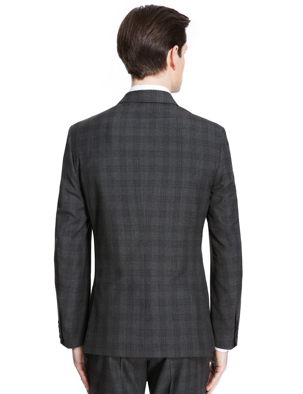 Charcoal Checked Superslim Fit Suit Jacket 8 of 8