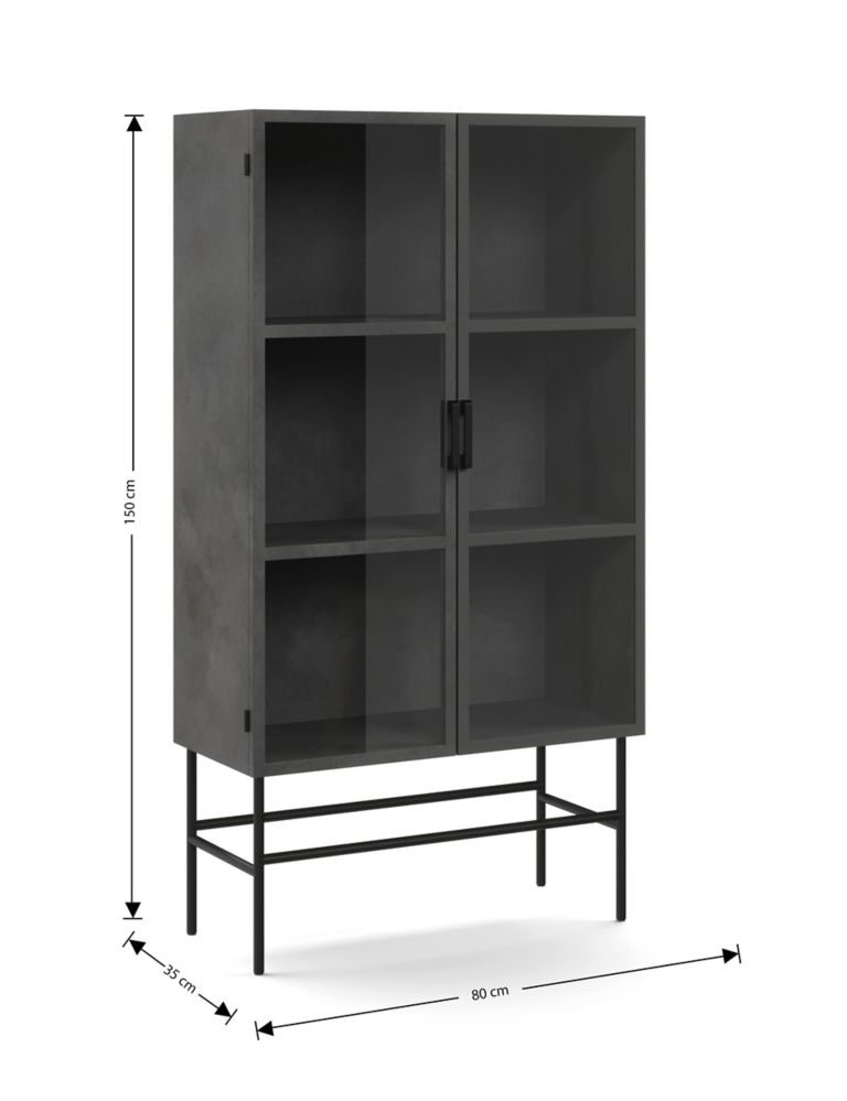 Charcoal Display Cabinet 6 of 8