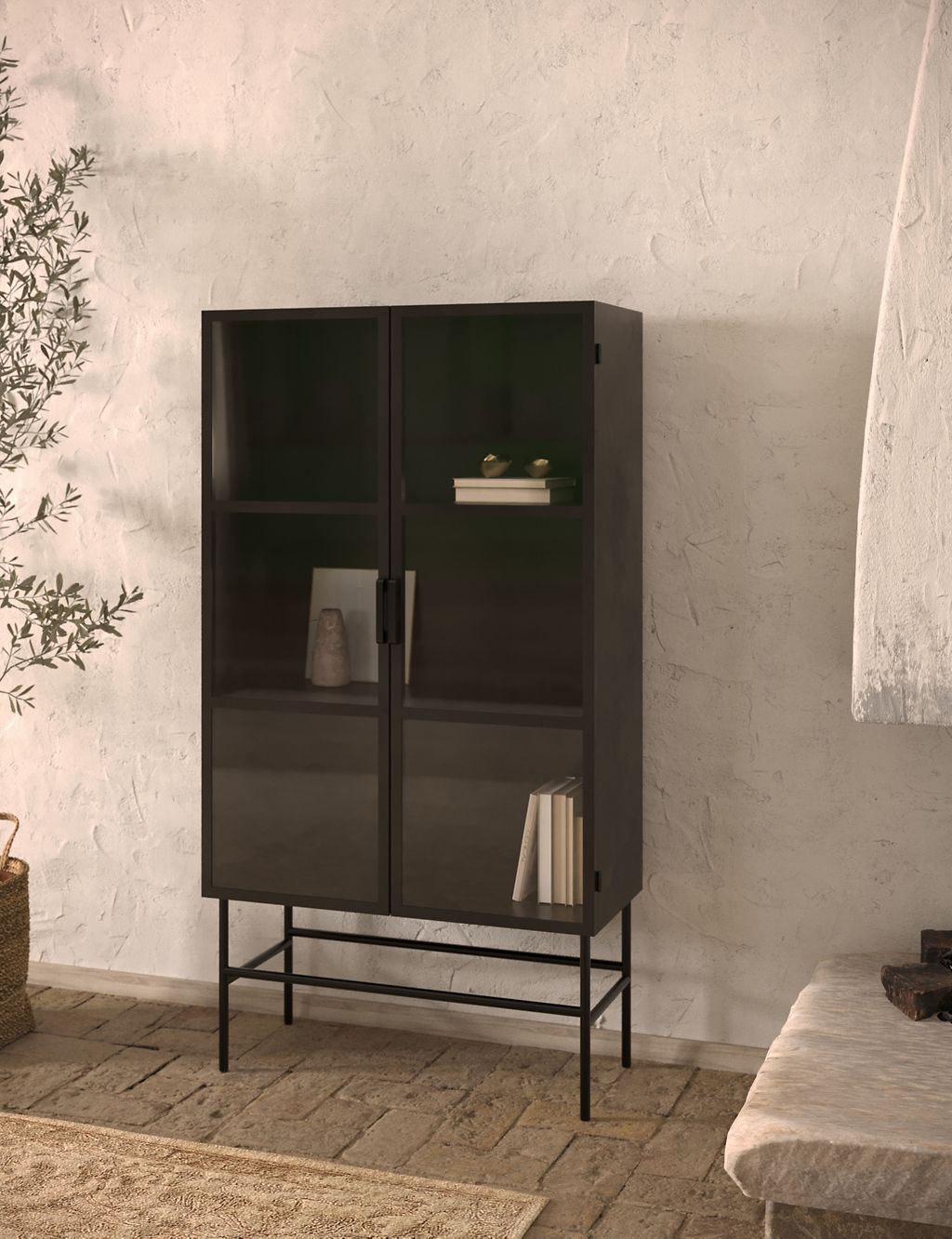 Charcoal Display Cabinet 3 of 8