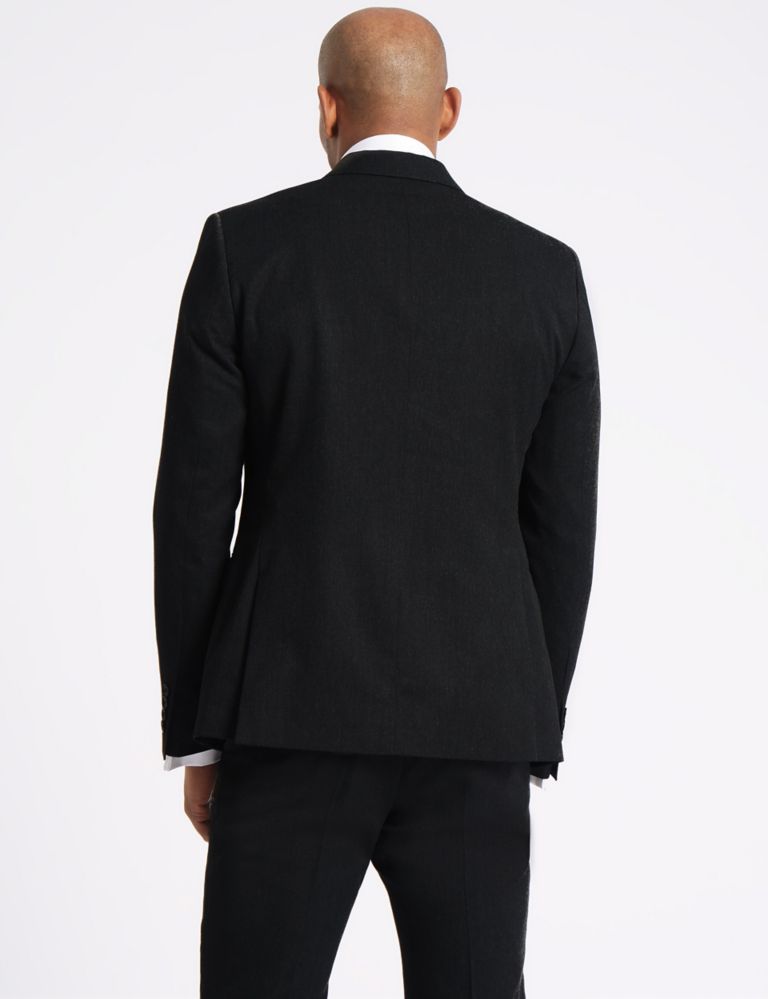 Charcoal Modern Slim Fit Jacket 5 of 8