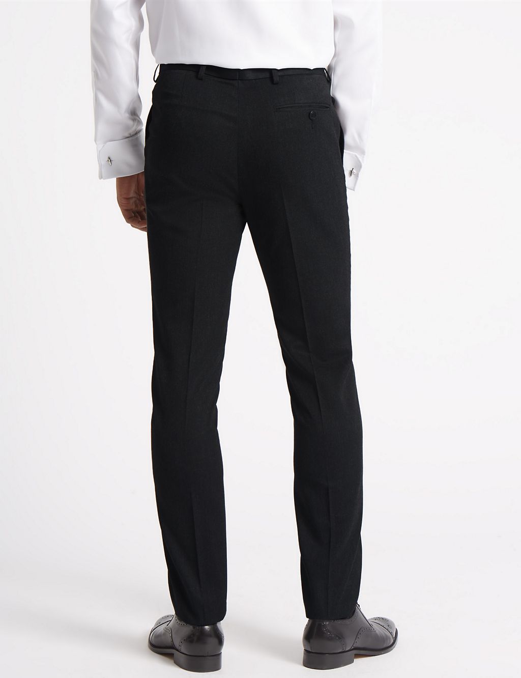 Charcoal Modern Slim Fit Trousers 4 of 5