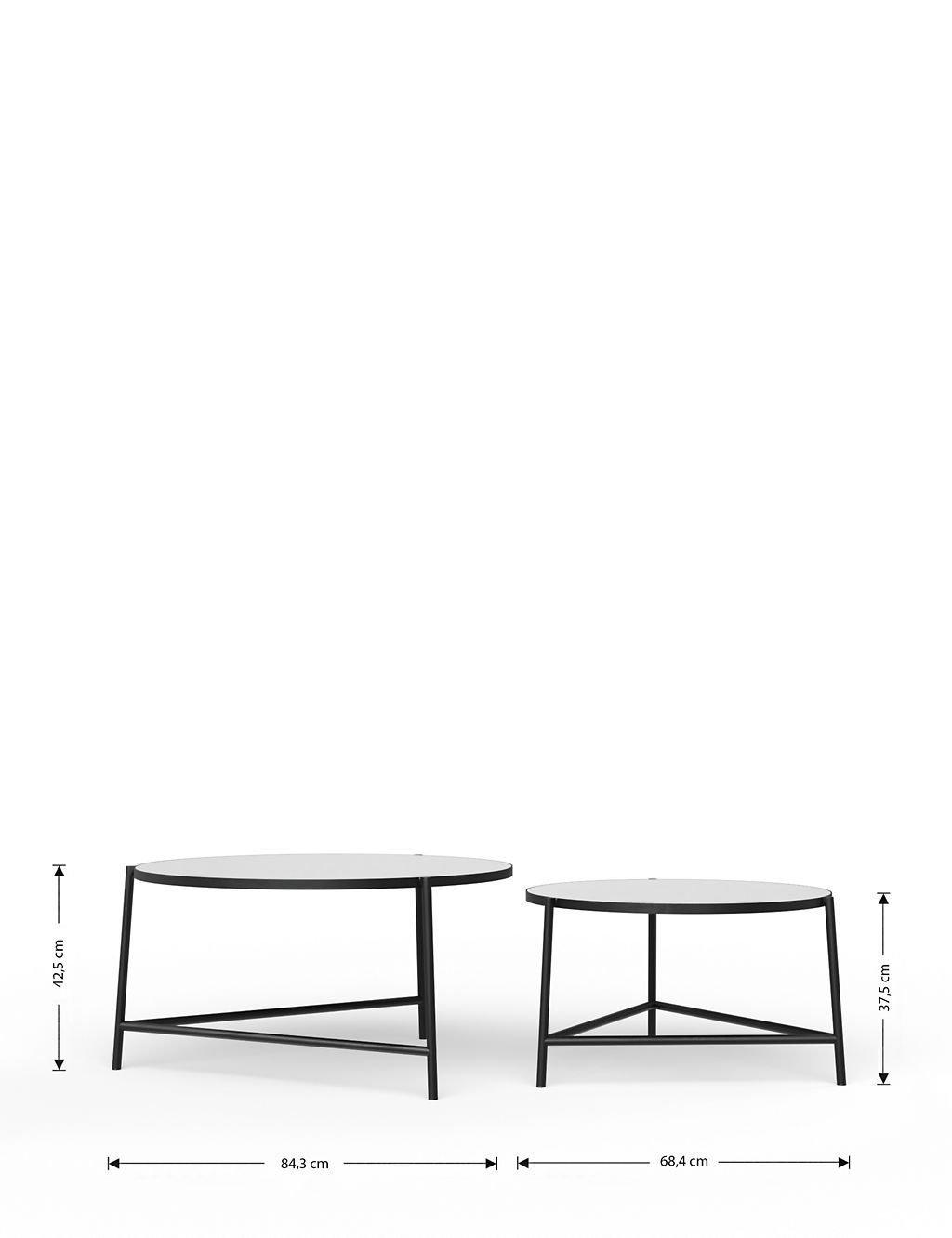 Charcoal Nesting Coffee Tables 4 of 8