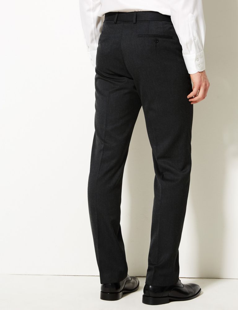 Charcoal Regular Fit Trousers 4 of 5