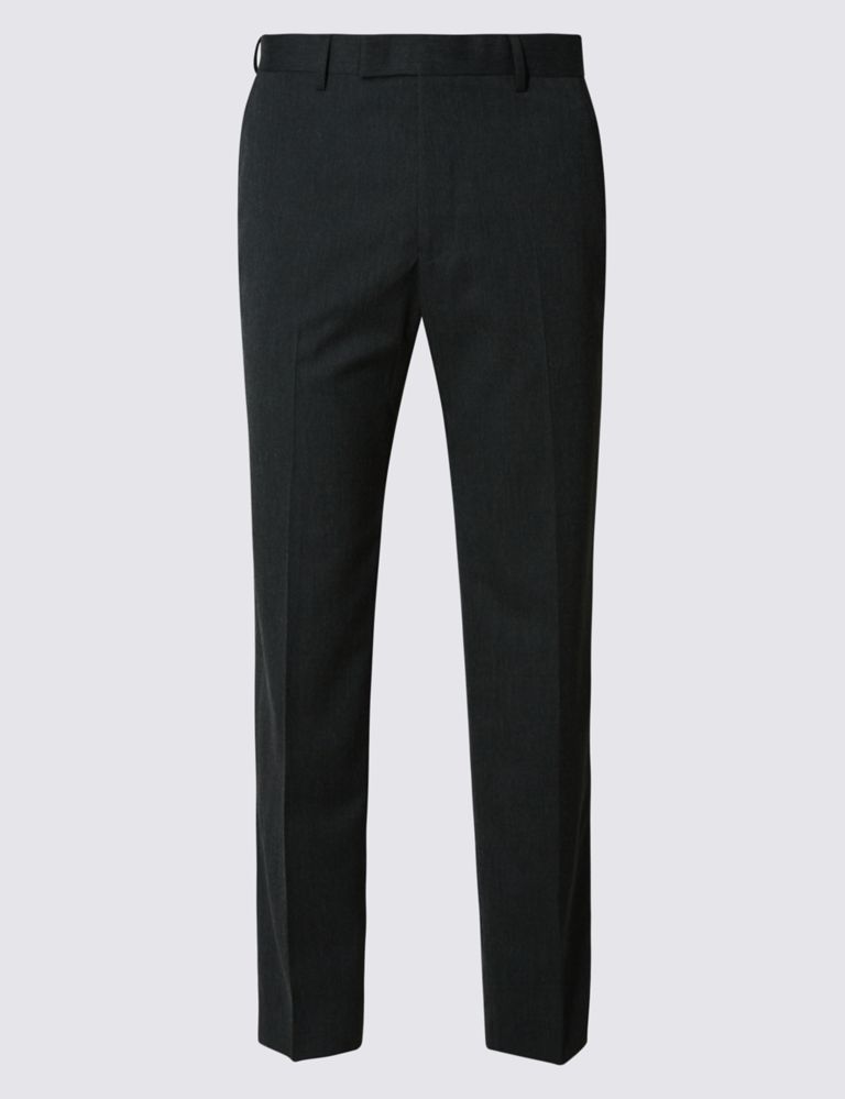 Charcoal Regular Fit Trousers 2 of 5