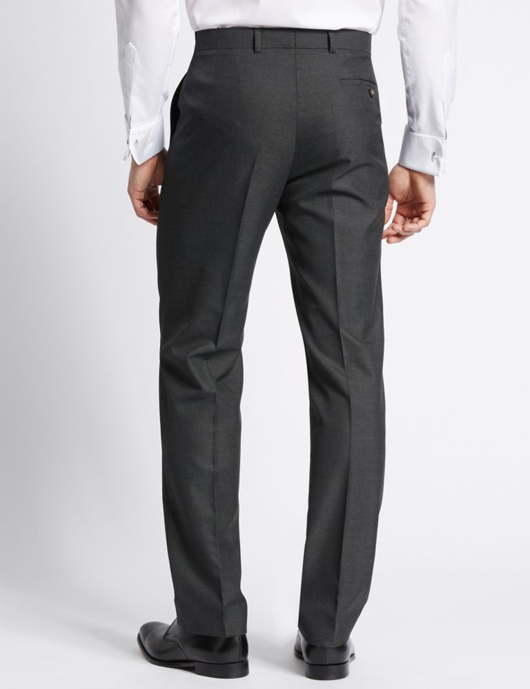 Charcoal Regular Fit Trousers | M&S Collection | M&S
