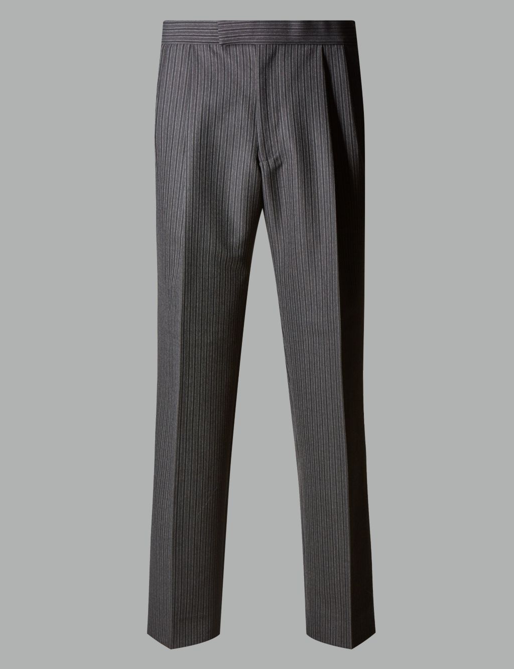 Charcoal Regular Fit Wool Blend Trousers 1 of 5