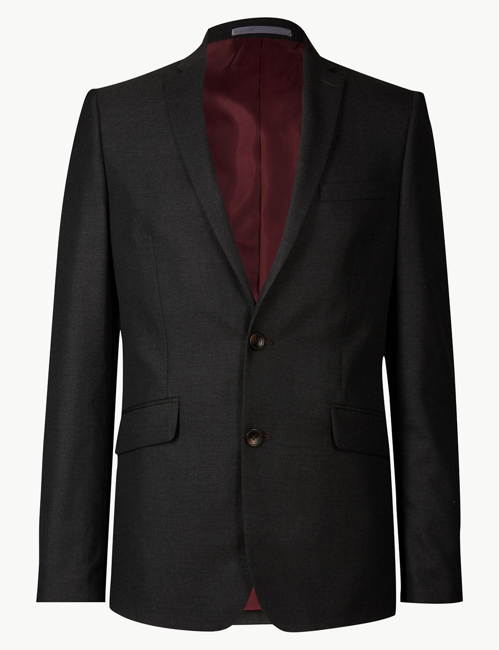 Charcoal Skinny Fit Suit Jacket 1 of 7