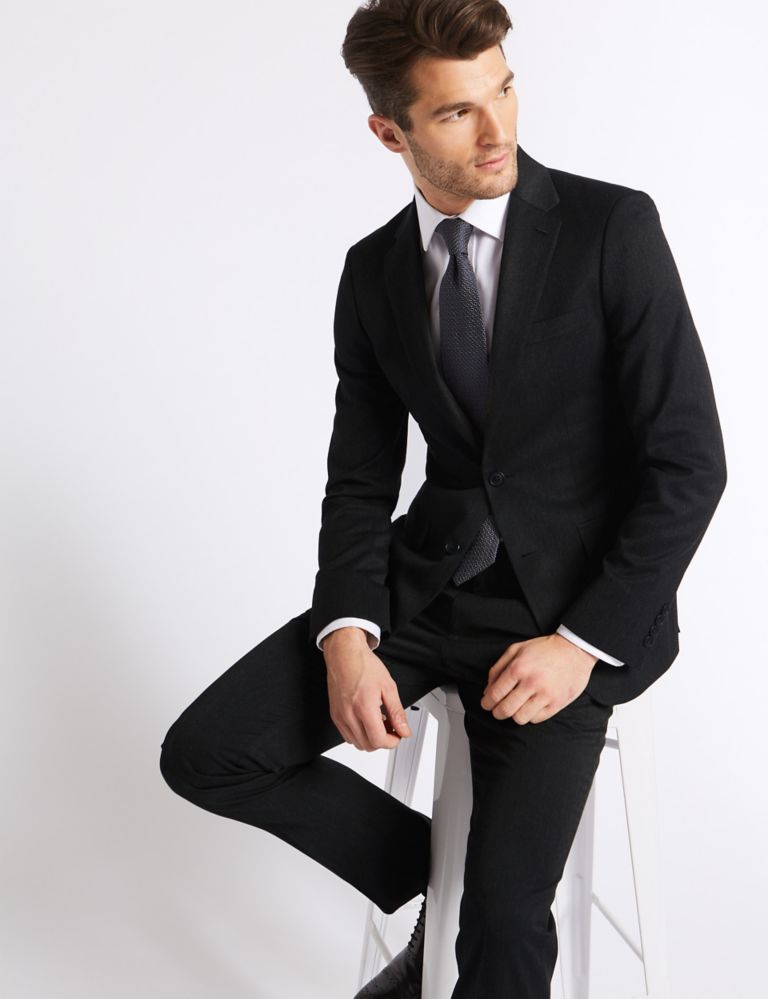 Charcoal Slim Fit Jacket 3 of 7