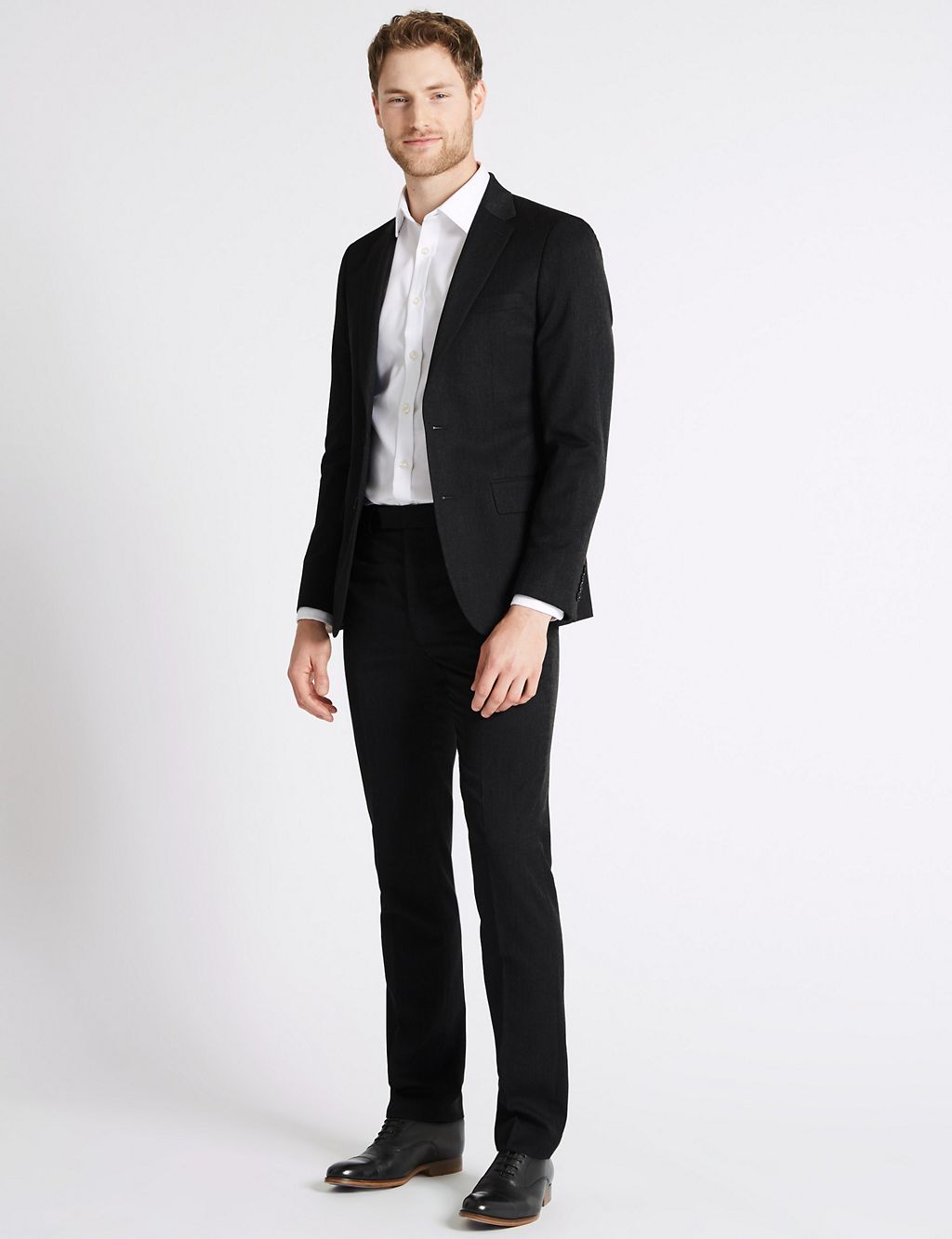 Charcoal Slim Fit Trousers 5 of 6