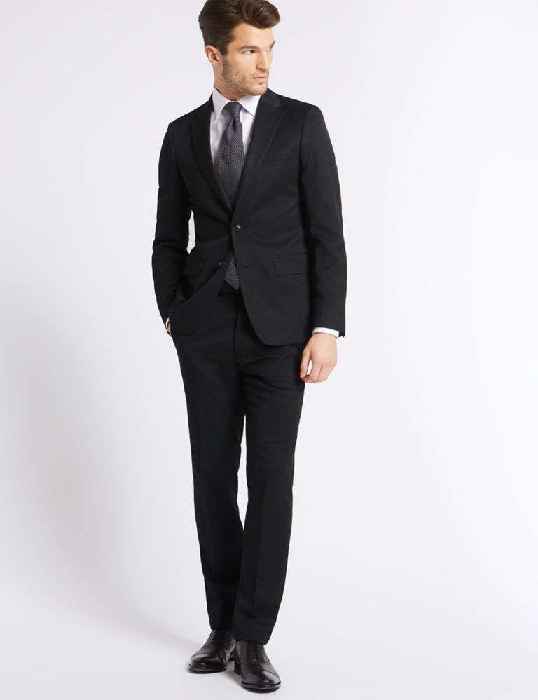 Charcoal Slim Fit Trousers 6 of 6