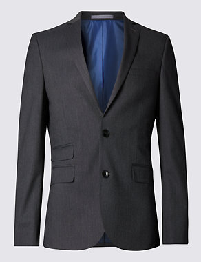 Charcoal Superslim Fit Jacket Image 2 of 9