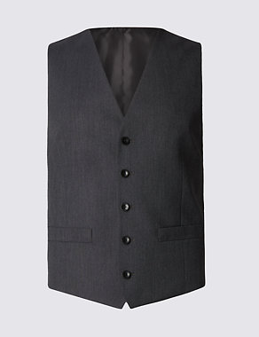 Charcoal Superslim Fit Waistcoat Image 2 of 4