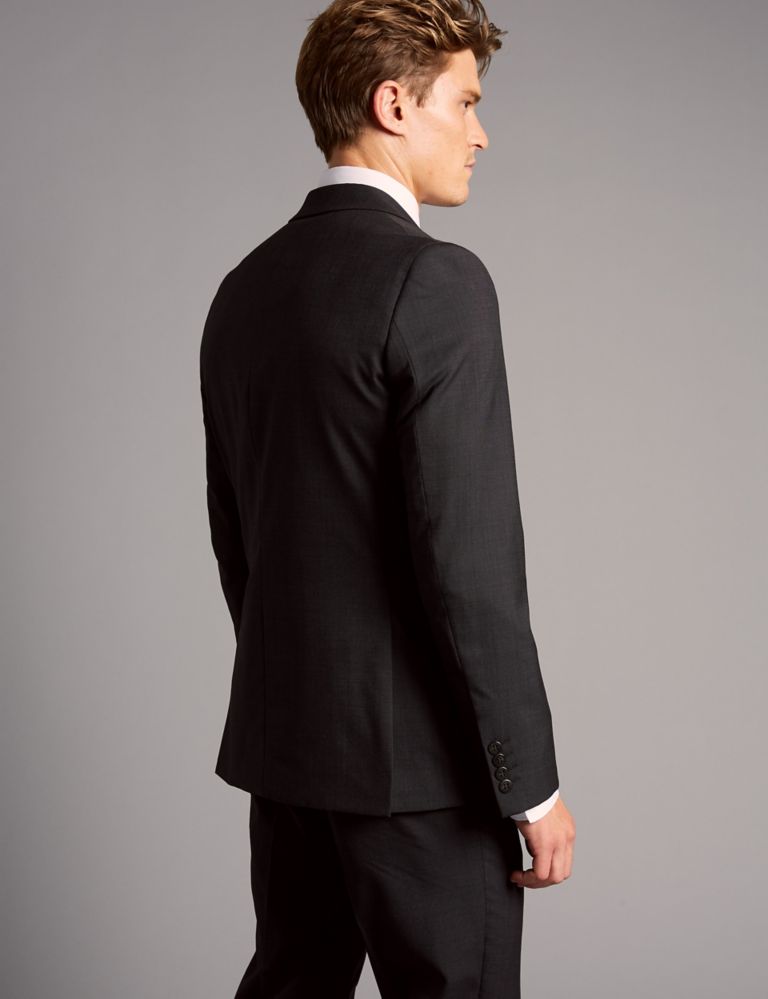 Charcoal Tailored Fit Italian Wool Jacket 5 of 8