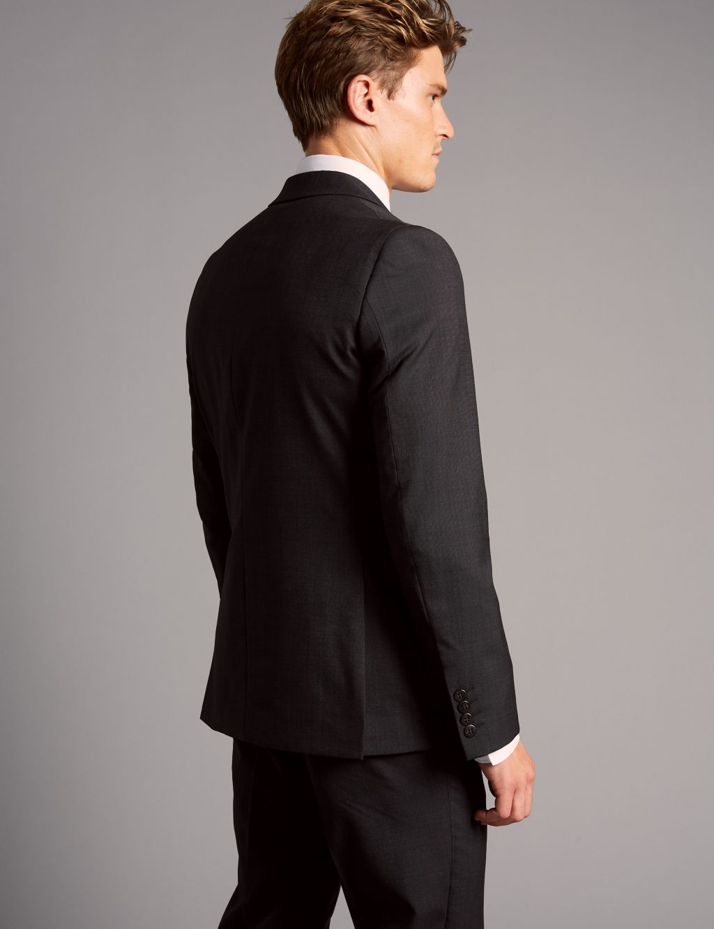Charcoal Tailored Fit Italian Wool Jacket 8 of 8