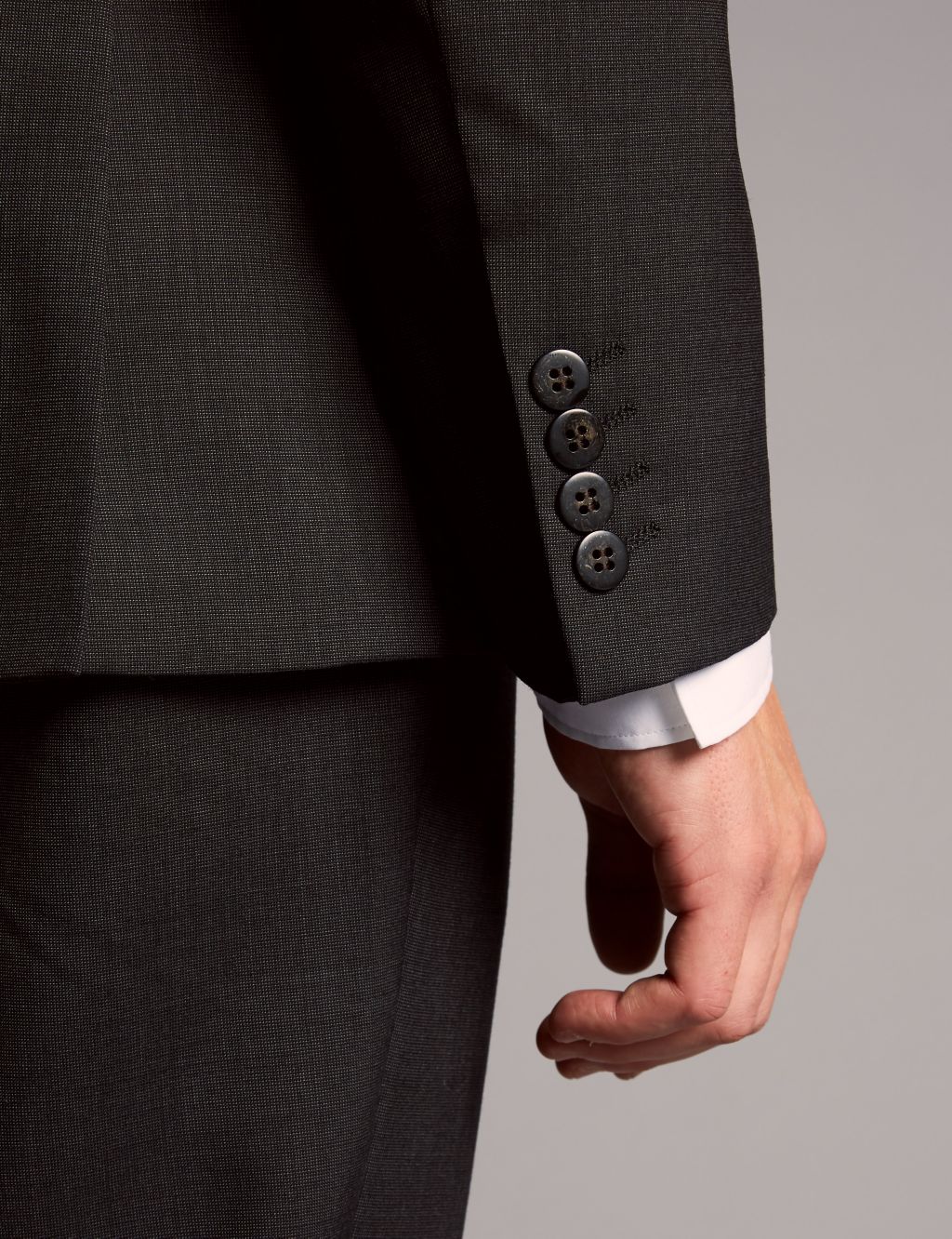 Charcoal Tailored Fit Italian Wool Jacket 5 of 8