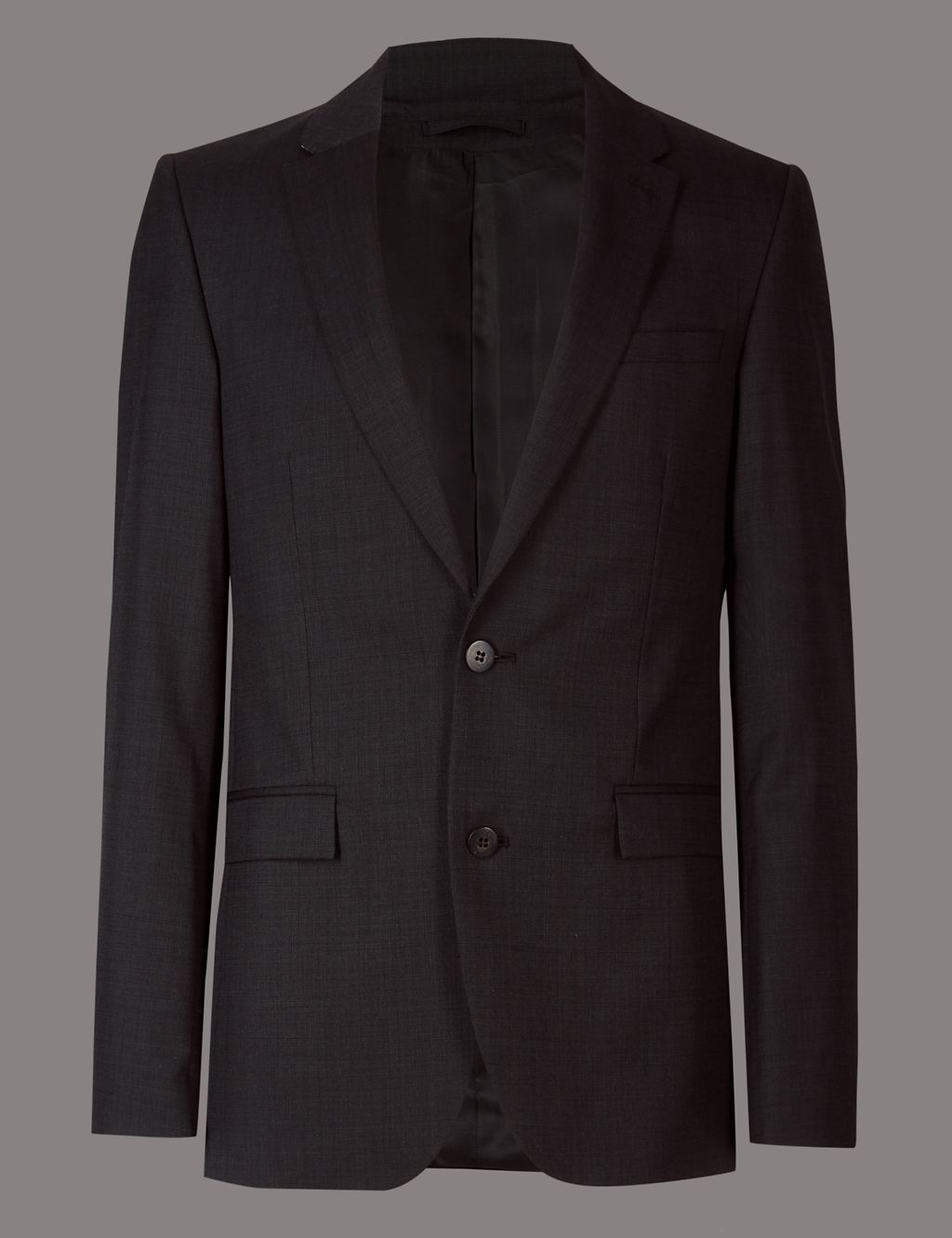 Charcoal Tailored Fit Italian Wool Jacket 1 of 8