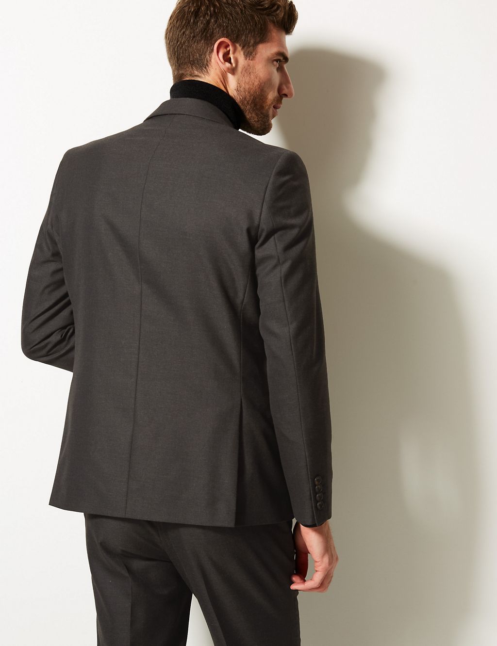 Charcoal Tailored Fit Jacket 7 of 9