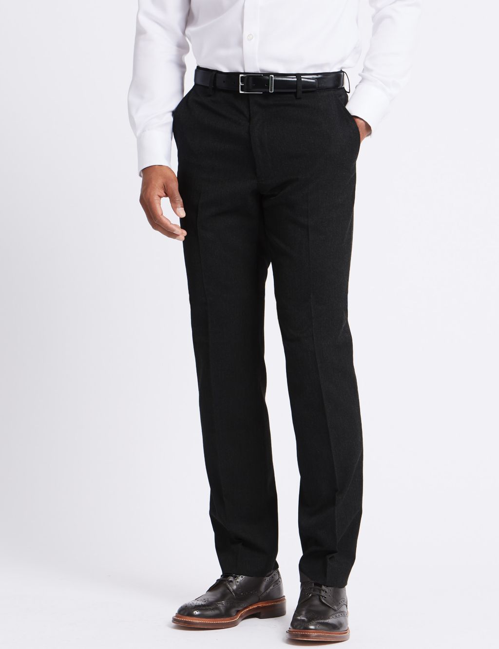 Charcoal Tailored Fit Trousers 2 of 5