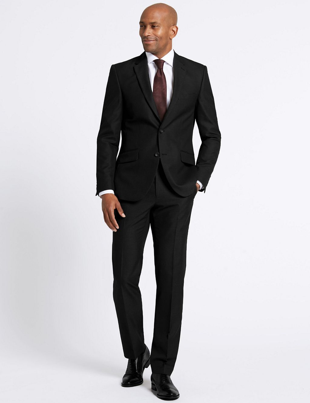 Charcoal Tailored Fit Trousers 5 of 6