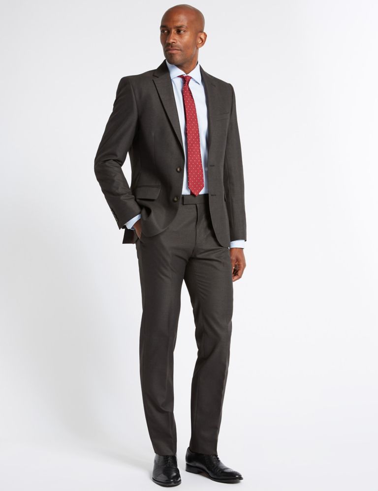 Charcoal Tailored Fit Trousers 6 of 6