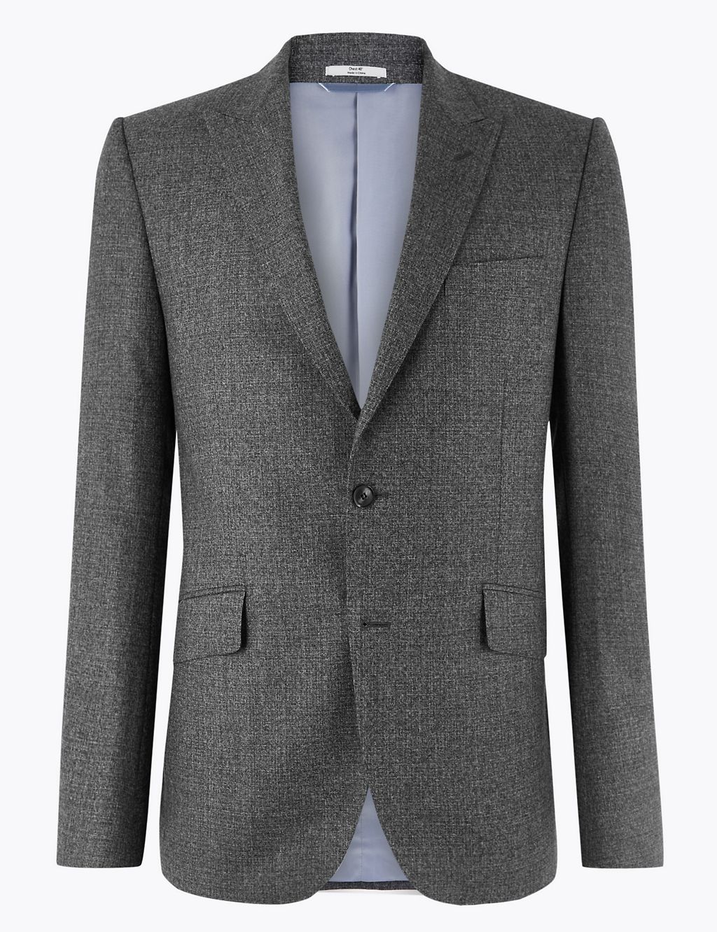 Charcoal Tailored Fit Wool Jacket 3 of 3