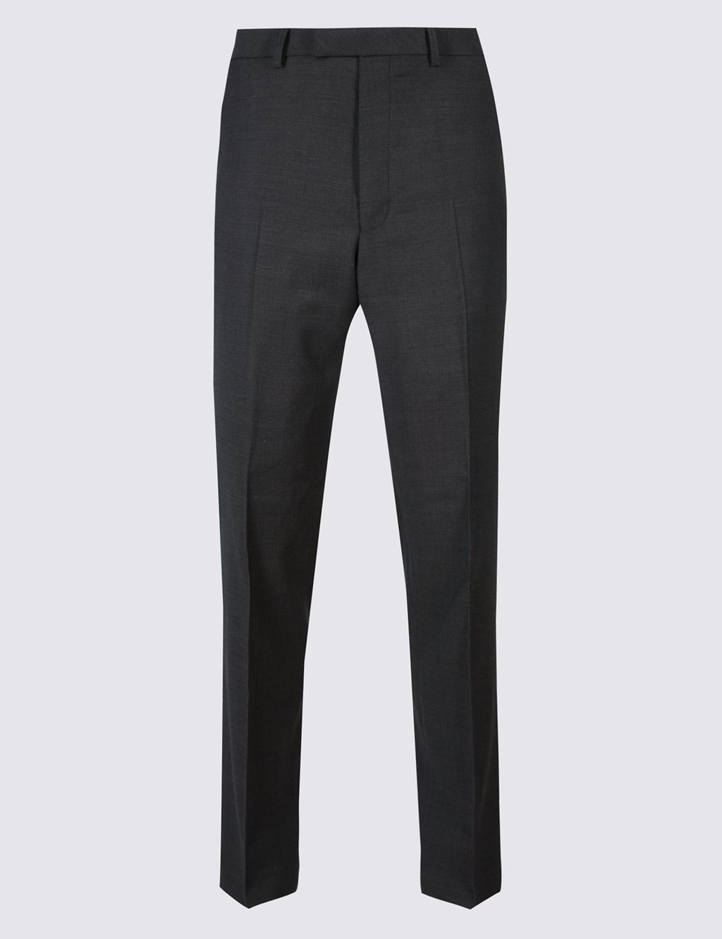 Charcoal Tailored Fit Wool Trousers 1 of 6
