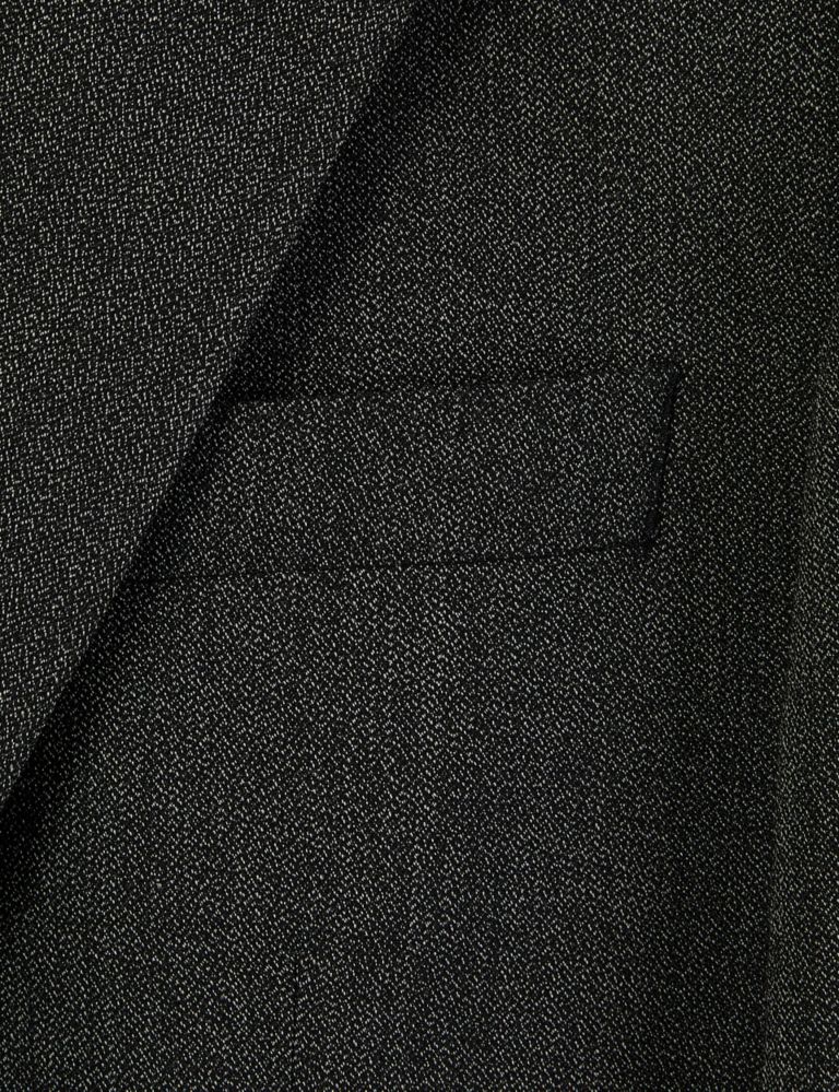 Charcoal Textured Regular Fit Jacket 7 of 8