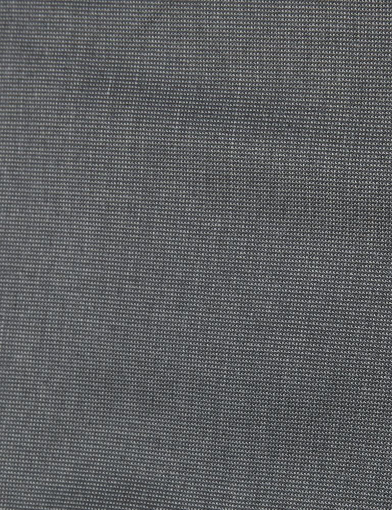 Charcoal Textured Regular Fit Trousers 6 of 6