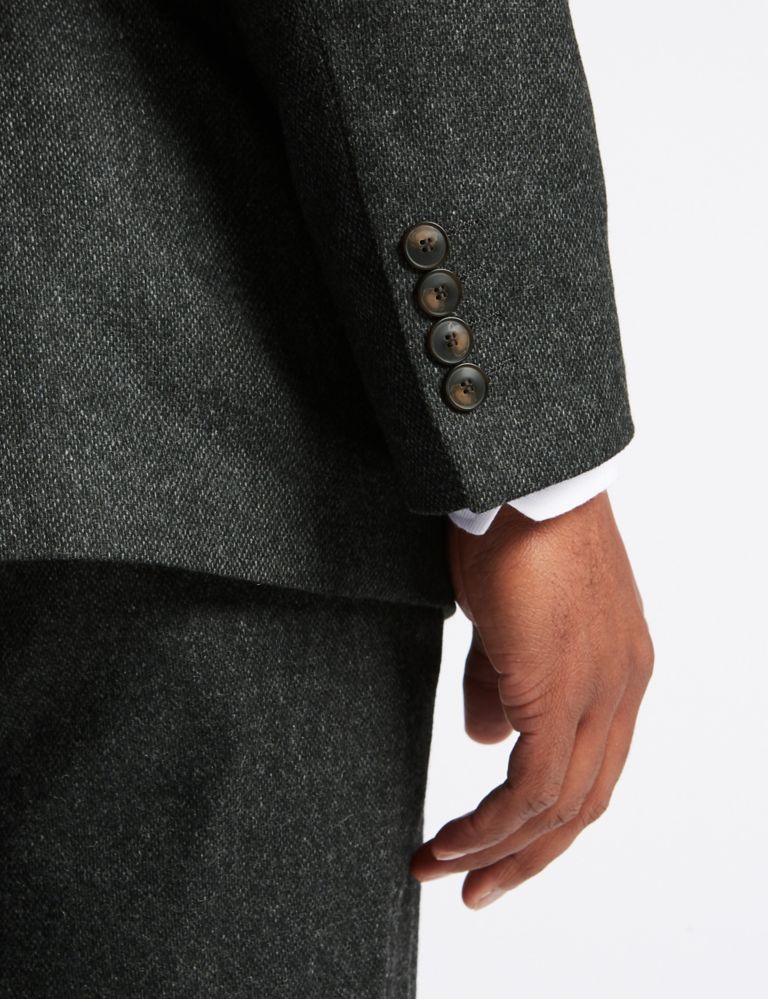 Charcoal Wool Blend Jacket with Italian Fabric 6 of 9
