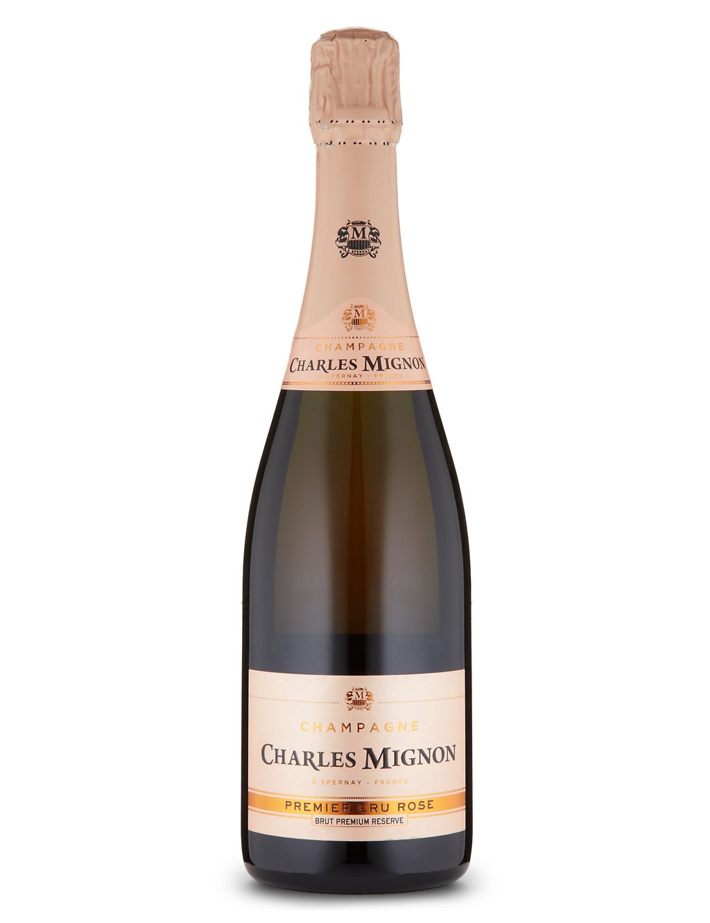 Charles Mignon Brut Rosé Premier Cru Premium Réserve Champagne - Case of 6 1 of 1