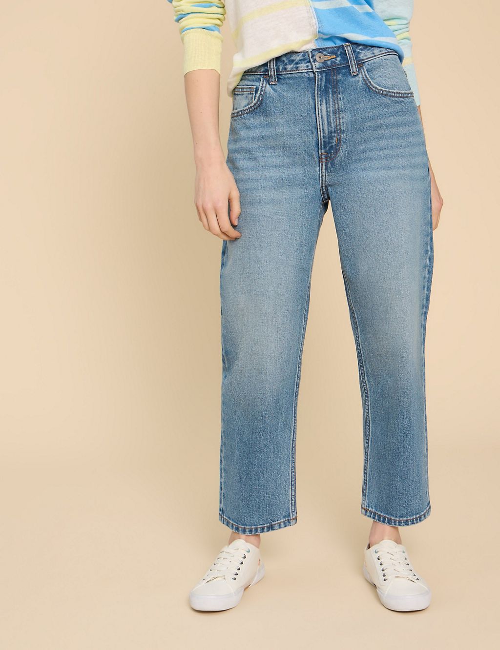 Charlie Mid Rise Straight Leg Cropped Jeans 3 of 6