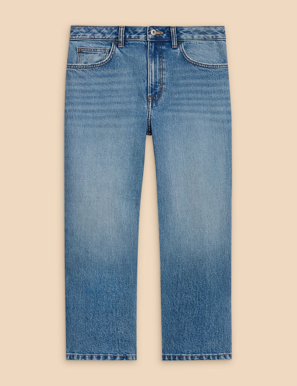 Charlie Mid Rise Straight Leg Cropped Jeans 1 of 6