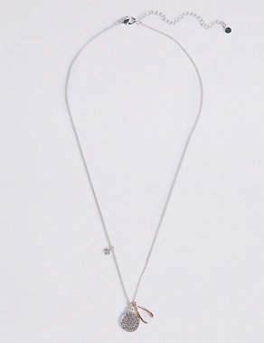 Charm Wishbone Necklace Image 2 of 3