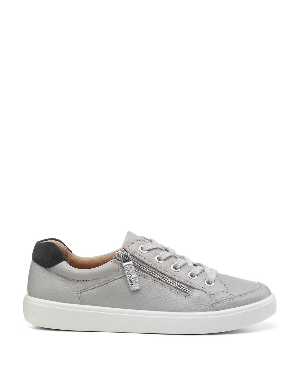 Chase II Wide Fit Leather Metallic Trainers 3 of 4