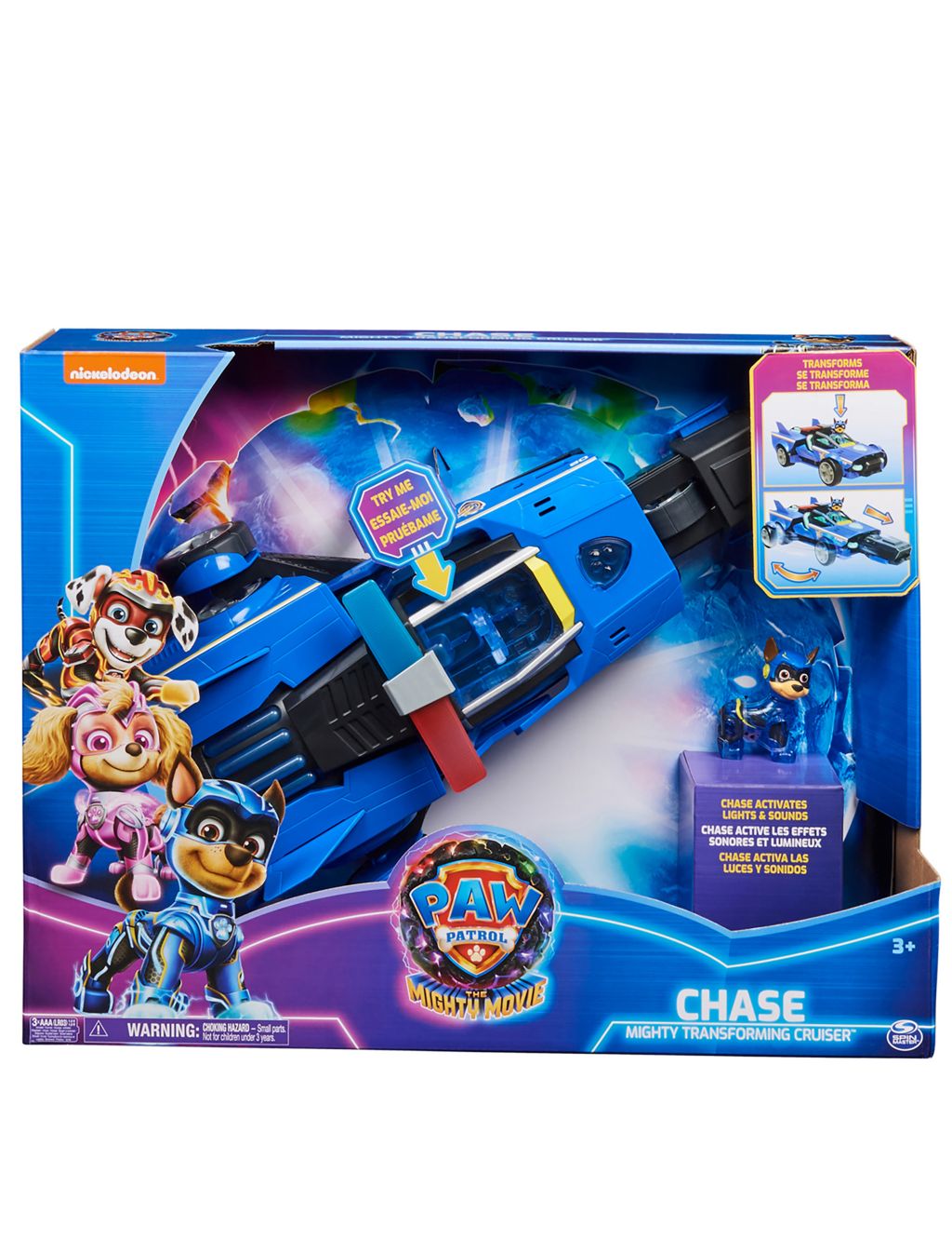 Chase Mighty Transforming Cruiser (3+ Yrs) | Paw Patrol | M&S