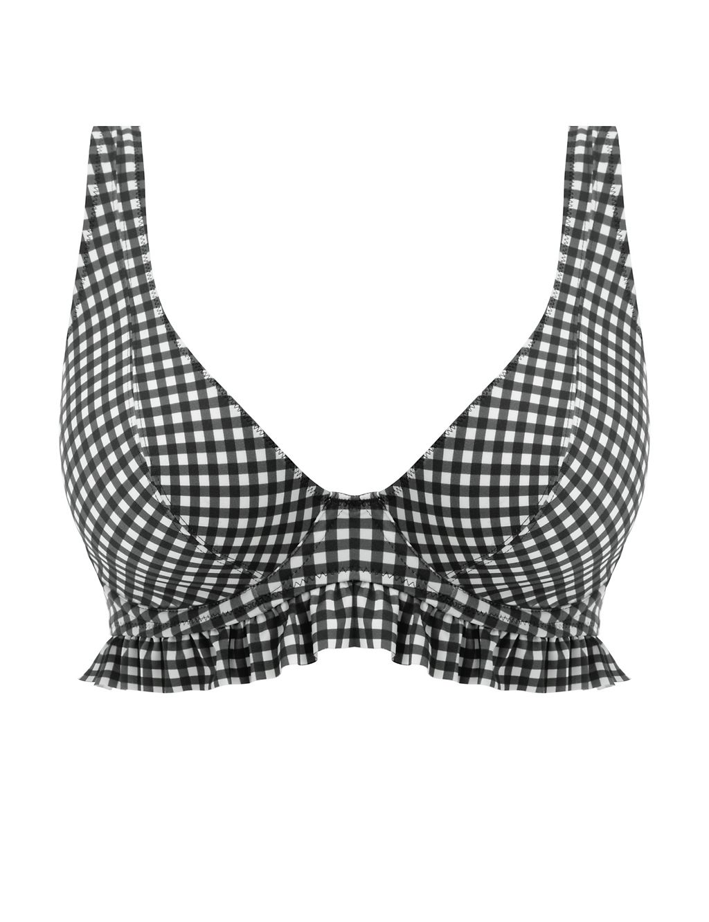 Check In Gingham Wired Bikini Top 1 of 4