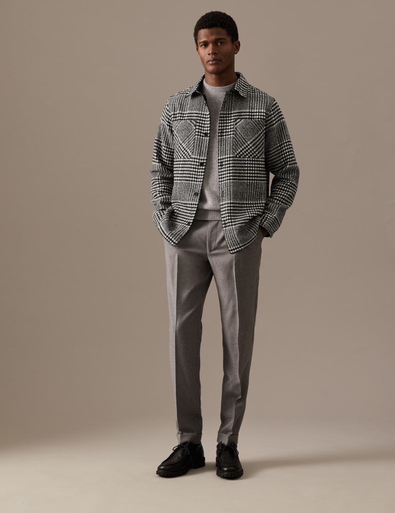 Check Overshirt with Wool Autograph M S