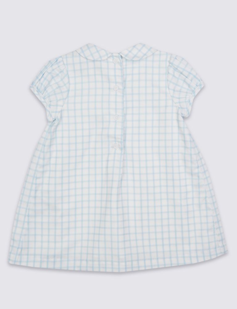 Check Pure Cotton Dress (3 Months - 5 Years) 4 of 5