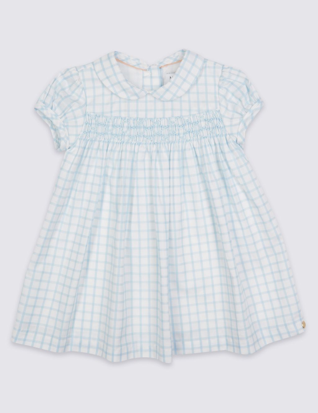 Check Pure Cotton Dress (3 Months - 5 Years) 1 of 5