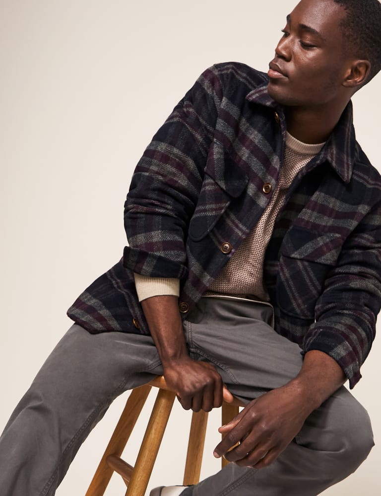Wool sales utility jacket